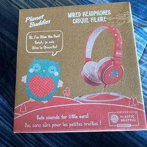 Olive the Owl Wired On-Ear Headphones — Pink